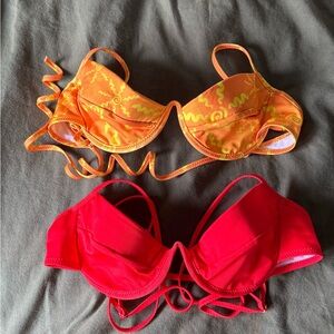 NWOT heavy manners underwire bikini tops